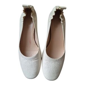 Everlane Cream Women's Leather Shoed Size 8.5